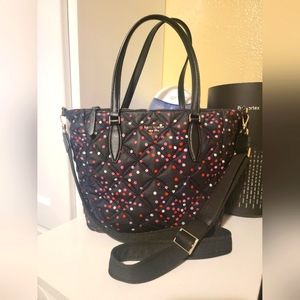 Kate Spade New York JAE FESTIVE CONFETTI QUILTED MEDIUM SATCHEL